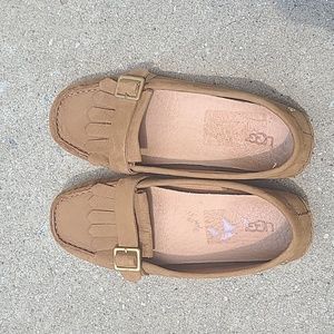 Ugg Tan Buckle Loafers Size 5.5